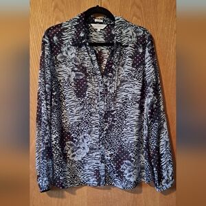Northern Reflections Black and White Patterned Shirt